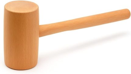 Ahşap Tokmak, El Yapımı Doğal Ağaç, Marangozluk Tokmağı, Gemicilik El Aleti, Mutfak, Kuruyemiş ve Zanaat İçin, Ergonomik Saplı, Tahta, Dayanıklı Yapı