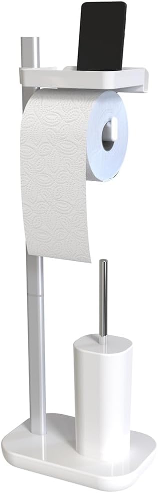 Suı Tuvalet Kağıtlık Tuvalet Fırçalı-Beyaz M-E75T-01