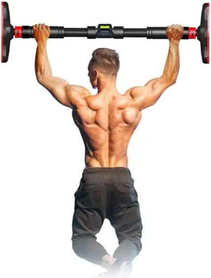 Nesil 94-125CM Koridor Kapı Barfiksi Barfix Aleti Çubuğu Çekme Barı Demiri BarVidasız Ayarlanabilir Kapı Barı - Barfiks Çubuğu, Koridor Barfiksi ve Ev Egzersiz Spor Aleti