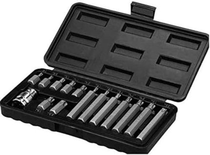 W 2243, Torx Bits Uç Seti 15 Parça, Gri, Siyah