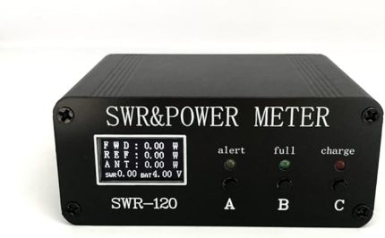 1.8MHz-50MHz 0.5W-120W Ayakta Daa Ölçer OLED Dijital Ekran SWR HF Kısa Daa Metre Güç Watt Metre