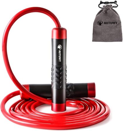 Ağırlıklı Atlama İpi 0,5 kg, Ağır Atlama İpi Ayarlanabilir Uzunluk Rulman Dolaşmayan Atlama Halatları Yetişkin Fitness, CrossFit, Boks, MMA, Fitness Egzersizi, Kardiyo Egzersizi
