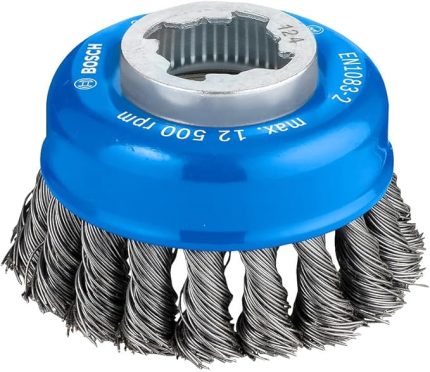 Professional Heavy örgülü tencere fırçası (metal için, X-LOCK Ø 75 mm, Ø 125 mm için), 2608620727