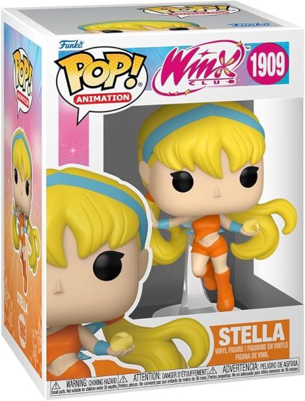 Pop Animasyon: Winx Club - Stella - Koleksiyonluk Vinil Figür - Hediye Fikri - Resmi Ürün - Çocuklar ve Yetişkinler için Oyuncaklar - Çizgi Film/Animasyon Hayranları - Koleksiyonerler ve