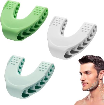 Jawline Trainer, 3 adet çene egzersiz aleti, erkekler ve kadınlar için çene çalıştırıcı, çene egzersizi, çift çene çıkarıcı, Jawline egzersiz, yüz, ağız için, çene çizgisini iyileştirmek için