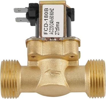 Elektrikli Solenoid Valf G3/4 2 Yollu Su Girişi N/C Normal Kapalı Elektrikli Solenoid Valf AC 220/240V FCD-180B