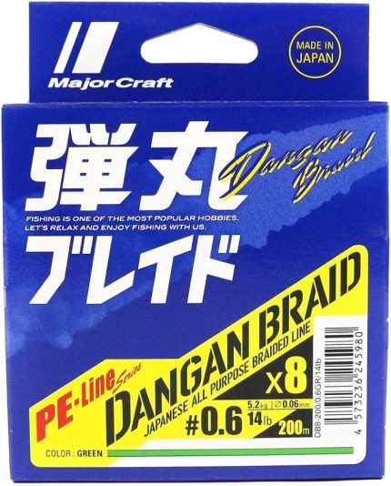 Craft Dangan Braid İp DB8 PE 0.6/0.06mm/14Lb/5.2kg/200 metre Green