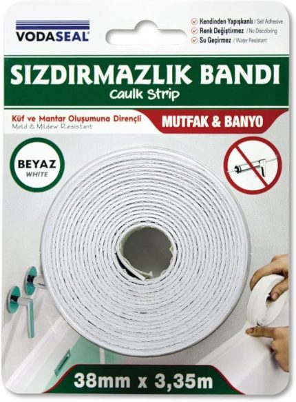 53.01.007 Sızdırmaz Bant, Beyaz, 38mmx3.35m