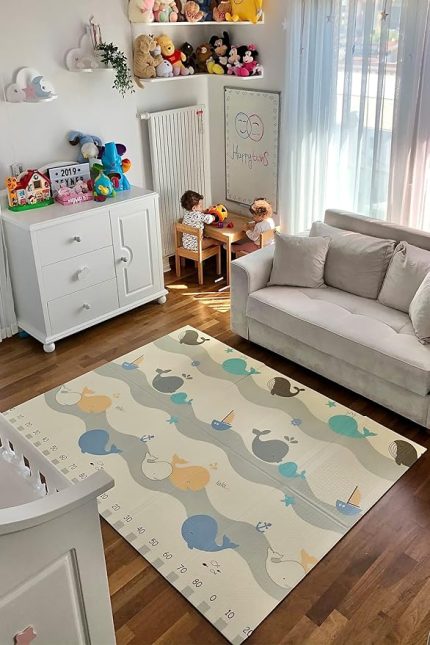 Twins Yogi Whales Katlanabilir Oyun Matı 150x200x1cm
