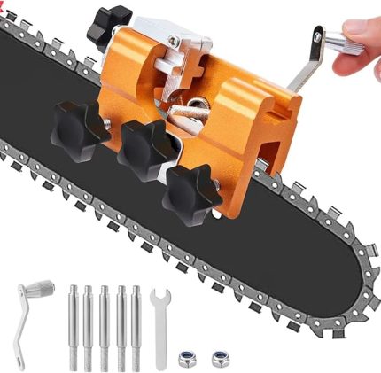 Testere Bileyici jig, Hızlı Bileme Taşınabilir Testere Bileme Alet Seti, Her Türlü Zincirli Testereler ve Elektrikli Testereler için Uygun