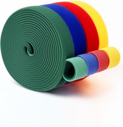 Yapışkanlı Cırt Cırt Kablo Düzenleyici 5 Metre Kablo Düzenleme Organizer Bant Ev Ofis ve Araç İçin Pratik Çözüm