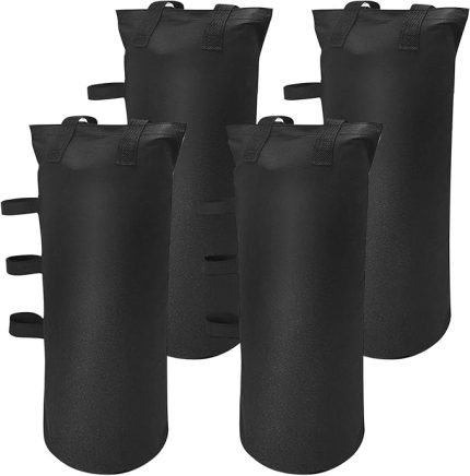 4'lü set, çardak için, kum torbaları, 600D Oxford kalınlaştırılmış kum torbası, ağırlık su geçirmez, çadır için bacak ağırlıkları, açılır gölgelik çadır için, ağırlıklı ayak çantası