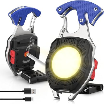 FX-260 Çok Fonksiyonlu Anahtarlık Kamp Lambası, Çakmaklı LED Fener, Mıknatıslı Mini Fener, Acil Durum Lambası