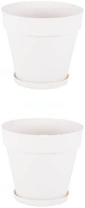 Yalı Saksı, 2 Adet, Kırık Beyaz 6 Lt