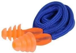 Kullanılabilir Kulak Tıkacı, Havuz ve Deniz İçin İpli Kulak Tıkacı, Ses ve Gürültü Önleyici Kulak Tıkacı, Su Kaçırmayı Önleyn Kulak Tıkacı, 25dB Ses Azaltma, Silikon, Mavi-Turuncu,