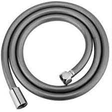 GRİ Paslanmaz Kopmaz Patlamaz Kaliteli PVC Duş Hortumu - Yüksek Kaliteli Lüx Duş Spirali - Tüm Duş Setleri/Duş Başlıkları ile Uyumlu (G1/2) - 150cm GRİ