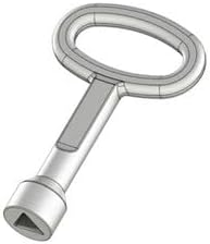 Kilit Yaylı Pano Kilidi Anahtarı Üçgen Göbek Krom Kaplama 314