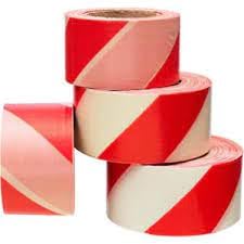 Emniyet Şeridi İkaz Bandı Kırmızı Beyaz Uyarı Bant (110 metre)