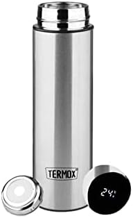 Kesesi Termox Sıcaklık Göstergeli Led Ekranlı Paslanmaz Çelik Termos 500ml Gümüş
