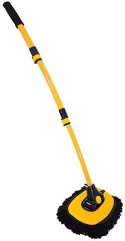 Uzayıp Kısalabilen Saplı Oto Yıkama Fırcası Toz Alma Paspası Kuru Islak Temizleme Araç Yıkama Fırcası