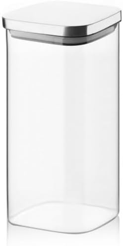 1400ml Sızdırmaz Vakumlu Metal Kapaklı Borosilikat Cam Kavanoz – Hava Geçirmez & Dayanıklı Gıda Saklama Kabı (10cm x 21cm)