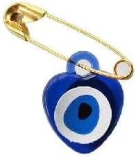 Marifetlerim - Mavi Nazar Boncuklu Çengelli iğne 10 Adet