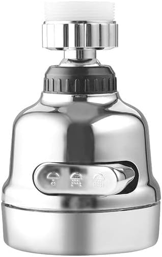 Krom Fonksiyonlu Tasarruflu Oynar Başlıklı Eviye Musluk Spiral Batarya Ucu