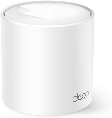 Deco X10 2-pack, AX1500 Mbps, 360 m²'ye kadar Kapsama Alanı, 120 Cihaza Kadar Bağlantı, Gigabit Portlu, Mobil Uygulama ile Kolay Kurulum,Yapay Zeka Destekli Wi-Fi 6 Mesh Sistemi
