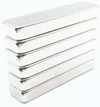 Adet 40x10x5 mm Dikdörtgen Neodyum Mıknatıs Boy 40mm En 10mm Kl. 5mm