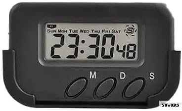 Dijital Masa Saati – Alarm, Kronometre, Pomodoro Zamanlayıcı, Ultra Kompakt Tasarım, Öğrenci, Ofis ve Asker Kullanımı İçin Zaman Yönetimi