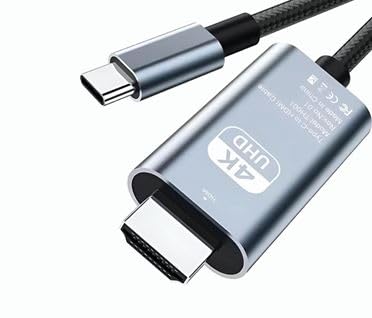 hdmi TYPE C - LİGHTNİNG - iphone ve tüm type c CİHAZLARLA UYUMLU HD HDMİ KABLO 4K ULTRA HD HDMI KABLO TAK ÇALIŞTIR 2 METRE (TYPE C TO HDMİ HB-06)