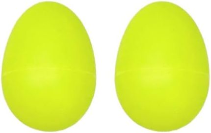 Orf-MT8YL Örf Aletleri Plastik Sarı Yumurta Marakas Müzikal Titreme 2 Adet (Çift)