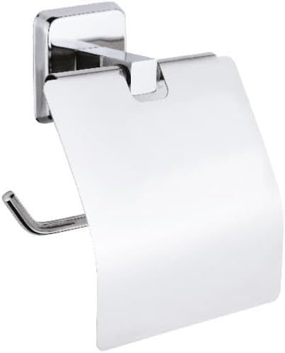 Banyo Kare Krom Yapışkanlı Kapaklı Tuvalet Kağıtlığı Wc Kağıtlık Tuvalet Kağıdı Askısı