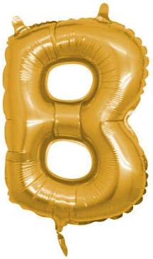 Marifetlerim - B Harfi Altın Folyo Balon 16 İnch 40 cm
