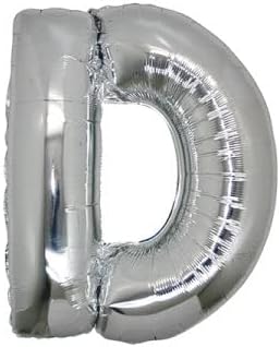 Marifetlerim - D Harfi Gümüş Folyo Balon 40 İnch 90 cm