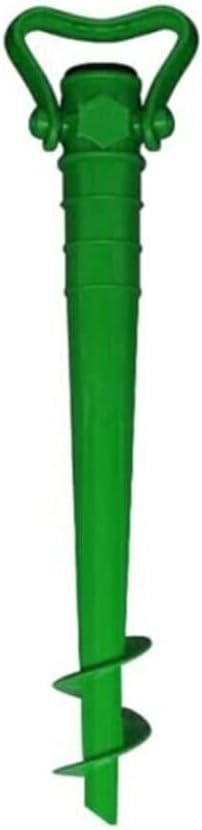 Plastik Renkli Şemsiye Ayağı Vidalı Plaj Kazığı Yeşil Şemsiye Kazığı