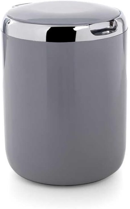 Pasifik Plastik Kapaklı Çöp Kovası 3 lt, Gri