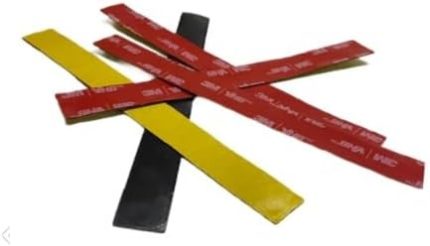 3M VHB 10 Adet Çift Taraflı Montaj Ve Yapıştırma Bant Siyah 1,5 Cm Genişlik - 14 Cm Uzunluk