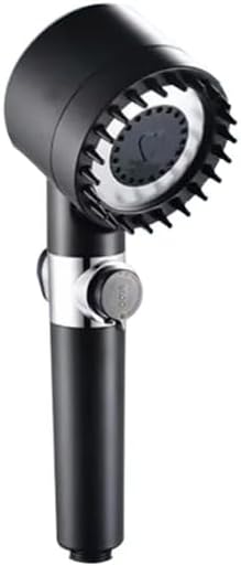Masajlı Filtreli 3 Fonksiyonlu Siyah El Duşu, Handshower, Massage Handshower
