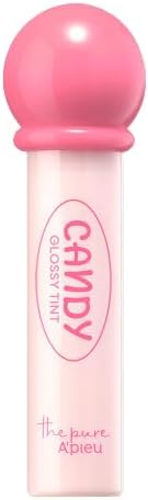 Uzun Süre Kalıcı, Parlak Bitişli, Su Bazlı Tint A'PIEU The Pure Candy Tint (No.02 Strawberry)