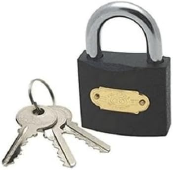 Asma Kilit 50mm-3 Anahtar-Pirinç Silindir-Çelik Döküm-Paslanmaz,KYK Yurt Dolap Kilidi,Bavul Kilidi 50mm 40mm 32mm 25mm (50mm)