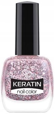 Rose Keratin Nail Color Glitter No:410 - Oje