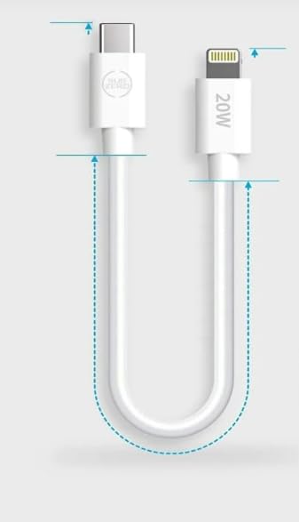 TYPE C to Lightning iphone uyumlu Dönüştürücü Araç İçi Şarj Kablosu 25 cm Kısa İphone 11 12 13 14 Pro/max/mini/plus uyumlu Data şarj kablosu