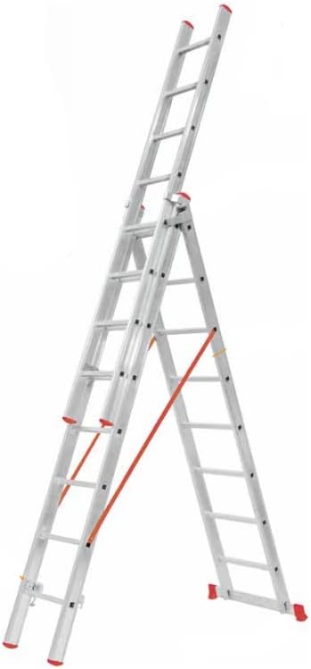 ENDÜSTRİ 3 * 2,5 Metre A Tipi Sürgülü Alüminyum Merdiven