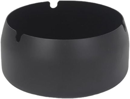 Siyah 8cm Derin Kafe Restaurant Lokanta Yuvarlak Kül Tablası Küllük mt173sy