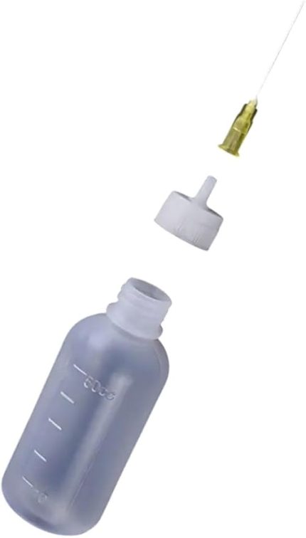 ADET 50 Ml Ölçekli Makine Yağı Yağlama Lehim Akı Sıvı Tutkal Alkol Şişesi Şırıngalı Damlalık Şişe (2)