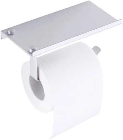 Banyo Telefon Raflı Tuvalet Kağıtlığı - Beyaz