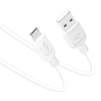 K448 Strong Micro USB Data/Şarj Kablosu 1mt 2.4A Beyaz