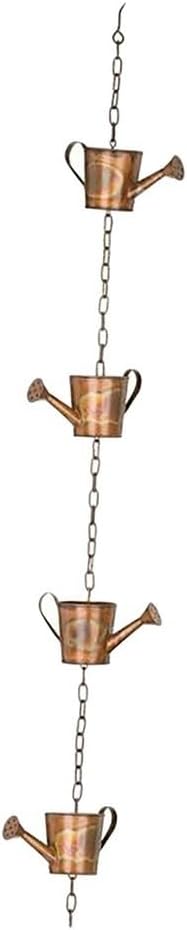 Yağmur Zinciri, Yağmur Zincirleri Direkt Kanal Bağlantısı, Oluk İniş Borusunu Değiştirmek İçin 1 M Uzunluk Metal Dış Mekan Downspout'ları, Suyu Yönlendir (Kettle)