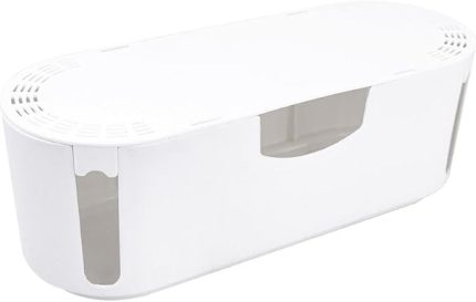 Kablo Düzenleyici, Priz Koruyucu, Çoklu Priz Koruyucu Kutu Organizer (Beyaz)